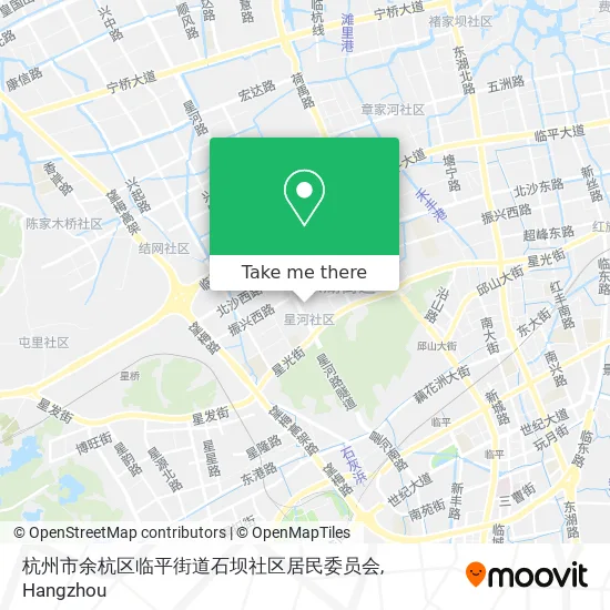 杭州市余杭区临平街道石坝社区居民委员会 map