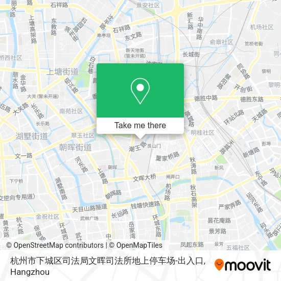 杭州市下城区司法局文晖司法所地上停车场-出入口 map