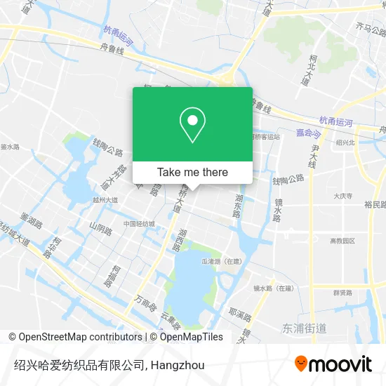 绍兴哈爱纺织品有限公司 map
