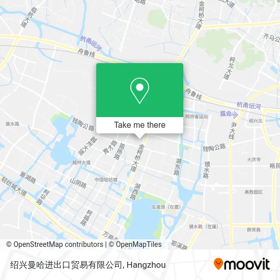 绍兴曼哈进出口贸易有限公司 map