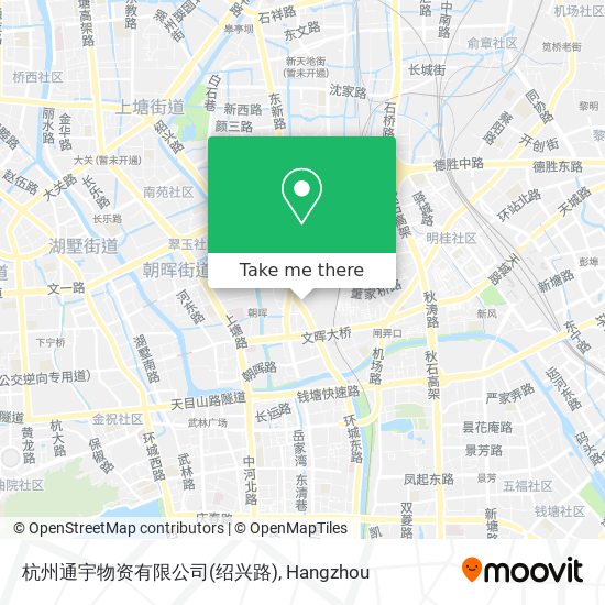 杭州通宇物资有限公司(绍兴路) map