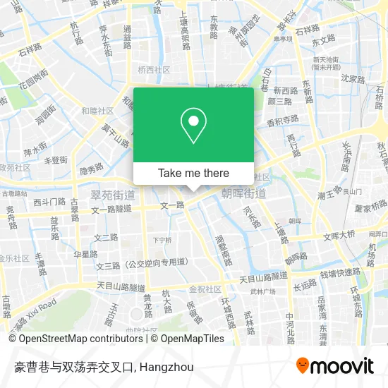 豪曹巷与双荡弄交叉口 map