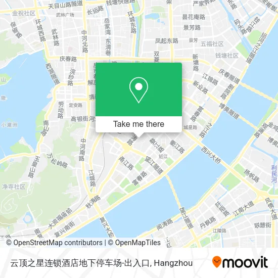 云顶之星连锁酒店地下停车场-出入口 map