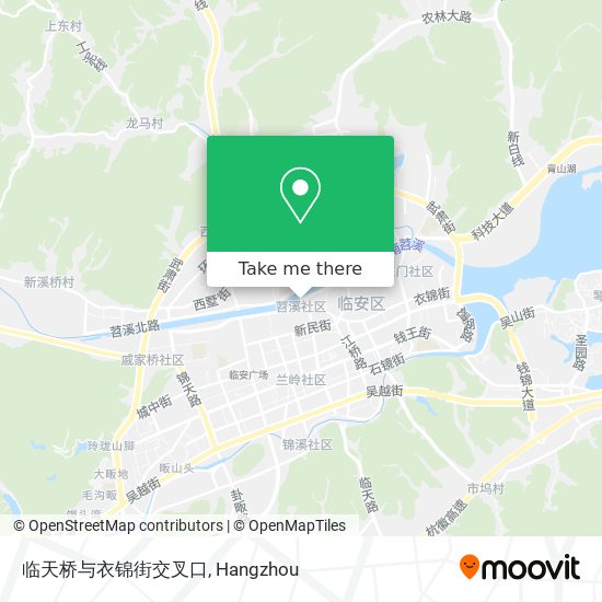 临天桥与衣锦街交叉口 map