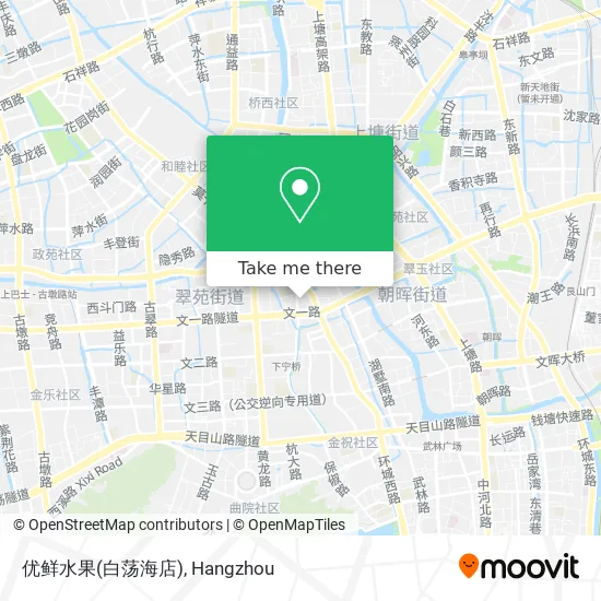 优鲜水果(白荡海店) map