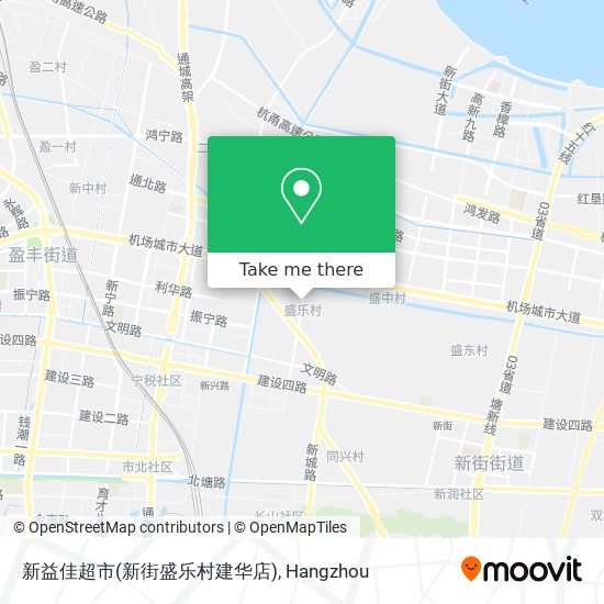 新益佳超市(新街盛乐村建华店) map