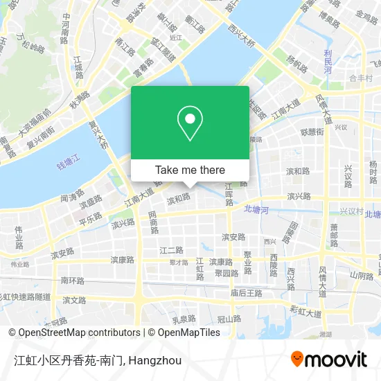 江虹小区丹香苑-南门 map