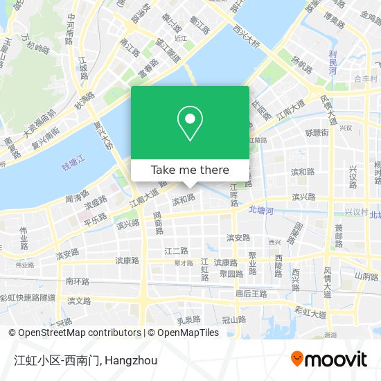 江虹小区-西南门 map