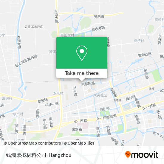 钱潮摩擦材料公司 map