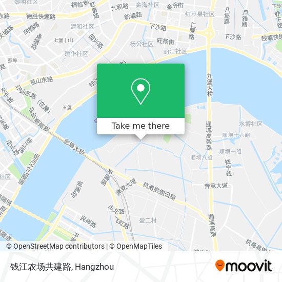 钱江农场共建路 map