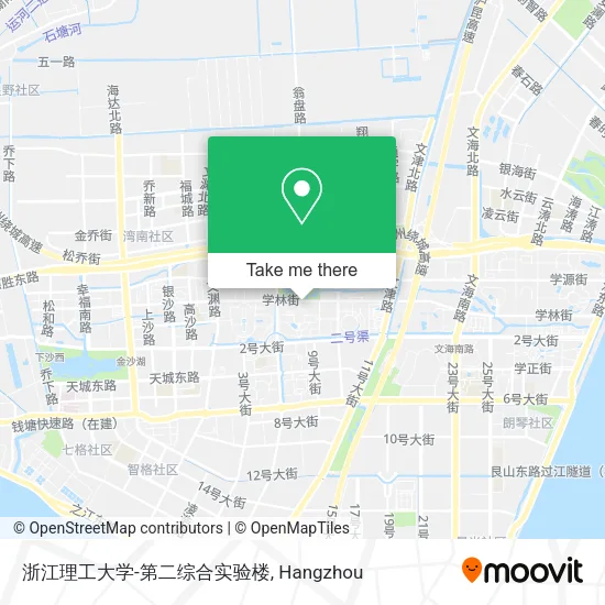 浙江理工大学-第二综合实验楼 map