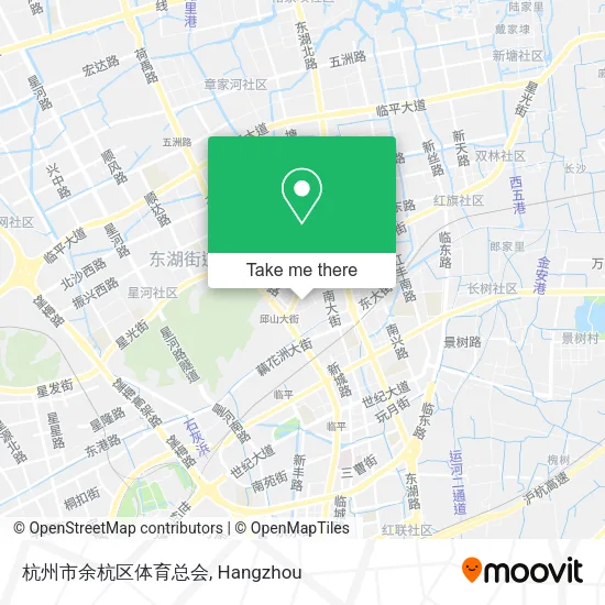 杭州市余杭区体育总会 map