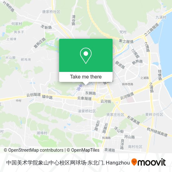 中国美术学院象山中心校区网球场-东北门 map