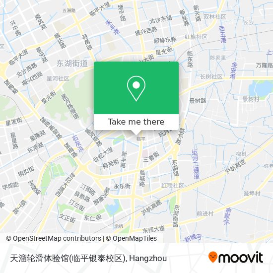 天溜轮滑体验馆(临平银泰校区) map