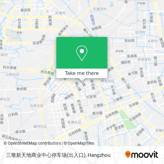 三墩新天地商业中心停车场(出入口) map