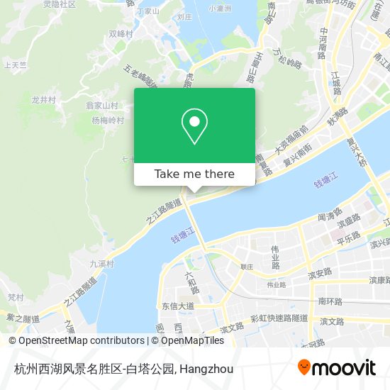 杭州西湖风景名胜区-白塔公园 map