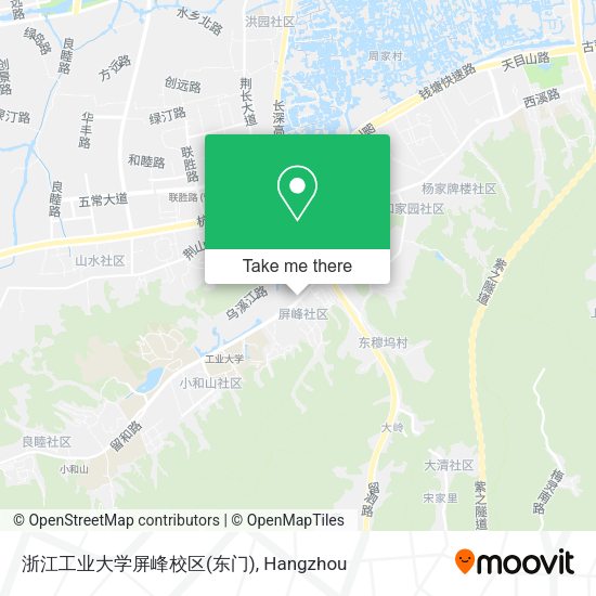浙江工业大学屏峰校区(东门) map