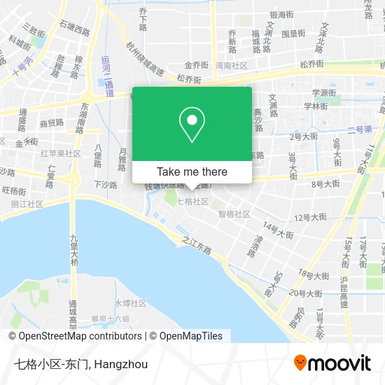 七格小区-东门 map