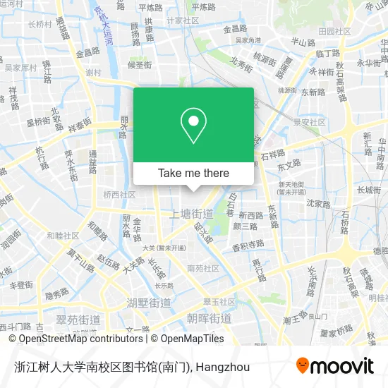 浙江树人大学南校区图书馆(南门) map