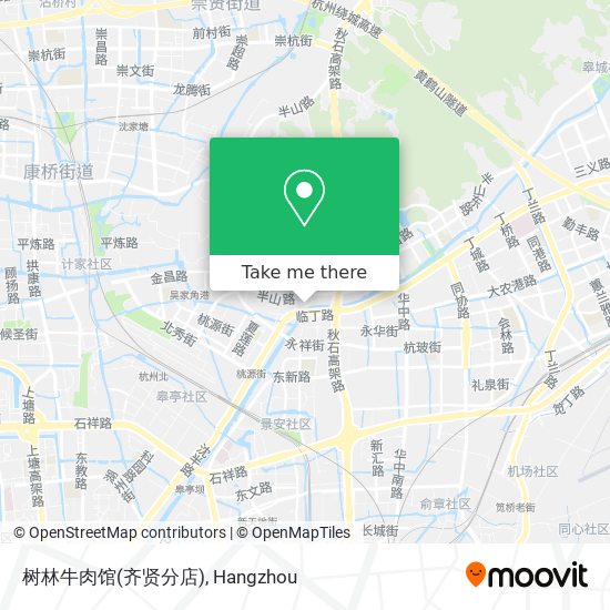 树林牛肉馆(齐贤分店) map