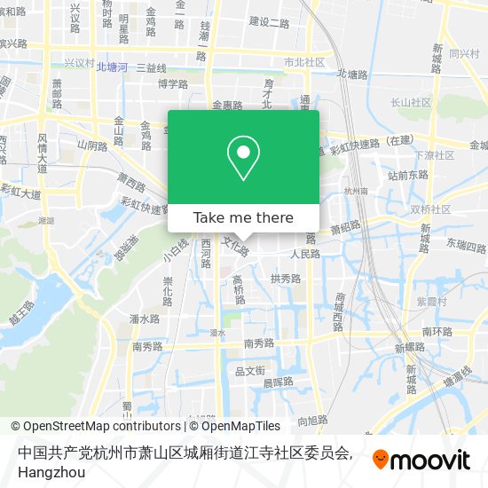 中国共产党杭州市萧山区城厢街道江寺社区委员会 map