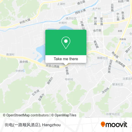 街电(一路顺风酒店) map