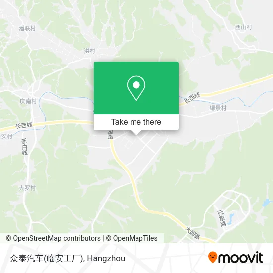 众泰汽车(临安工厂) map