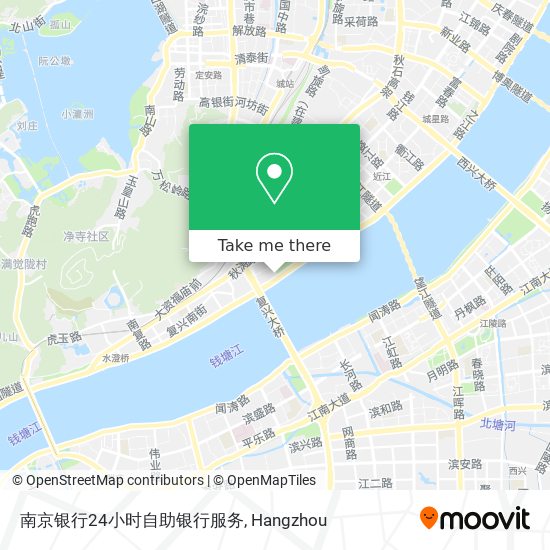南京银行24小时自助银行服务 map