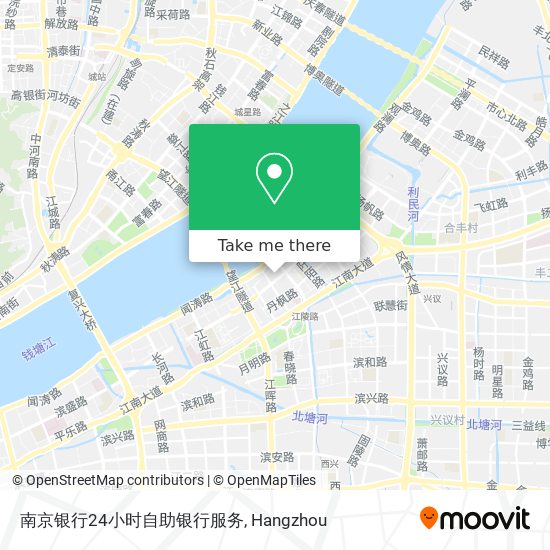 南京银行24小时自助银行服务 map
