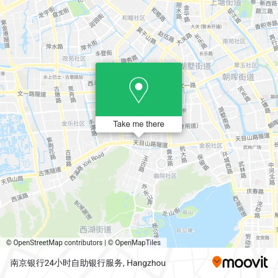 南京银行24小时自助银行服务 map