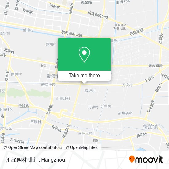 汇绿园林-北门 map