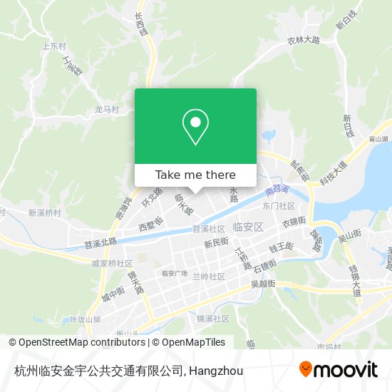 杭州临安金宇公共交通有限公司 map