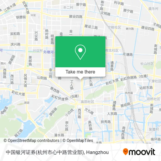中国银河证券(杭州市心中路营业部) map
