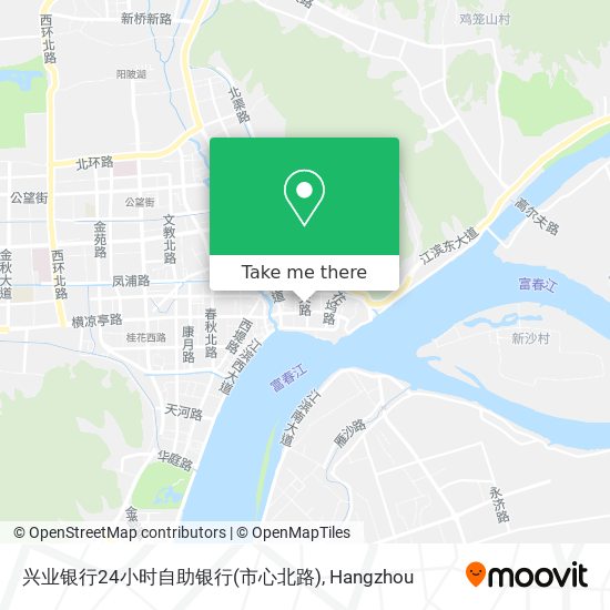 兴业银行24小时自助银行(市心北路) map