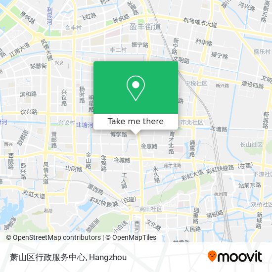 萧山区行政服务中心 map