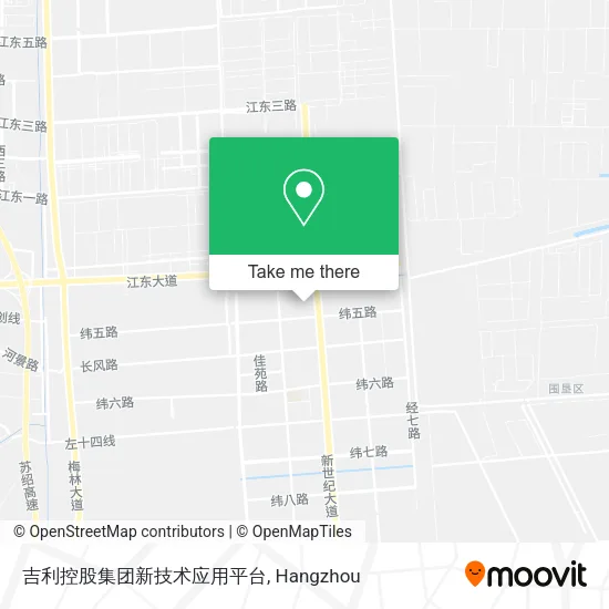 吉利控股集团新技术应用平台 map