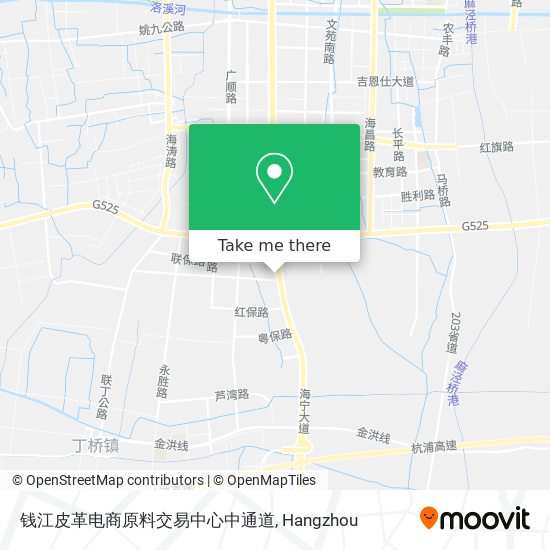 钱江皮革电商原料交易中心中通道 map