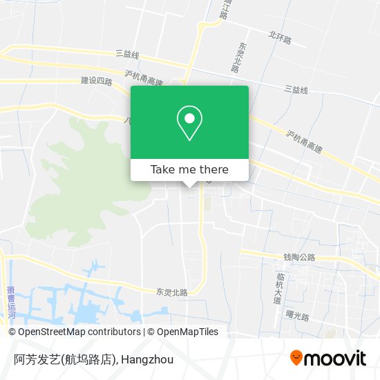 阿芳发艺(航坞路店) map