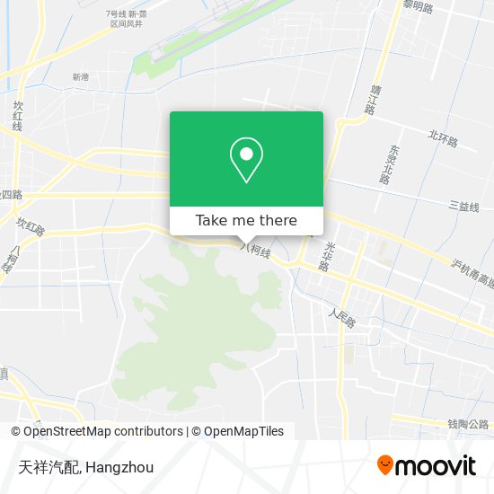 天祥汽配 map