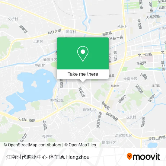 江南时代购物中心-停车场 map