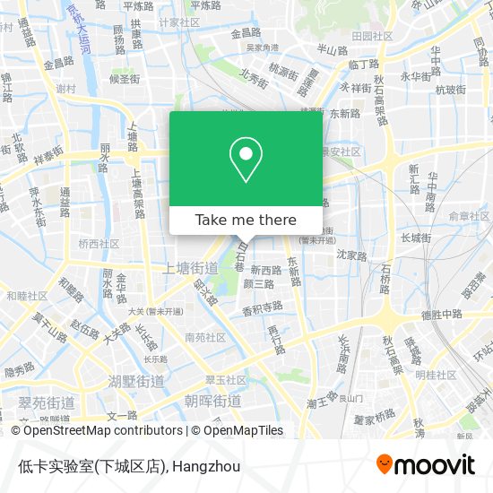 低卡实验室(下城区店) map