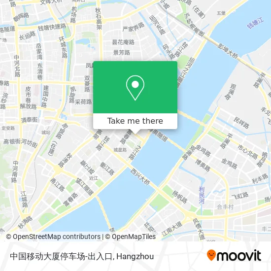 中国移动大厦停车场-出入口 map