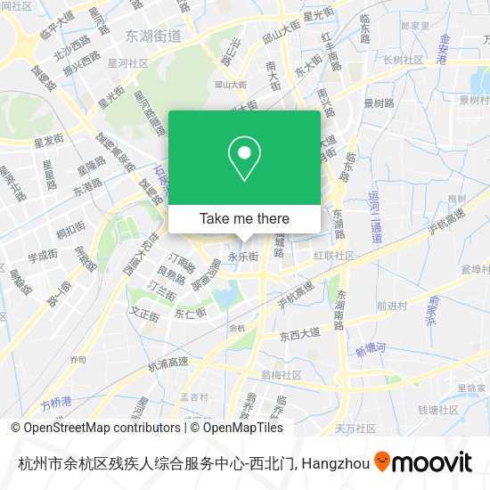 杭州市余杭区残疾人综合服务中心-西北门 map