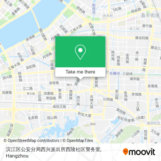 滨江区公安分局西兴派出所西陵社区警务室 map