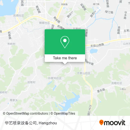 华艺喷泉设备公司 map
