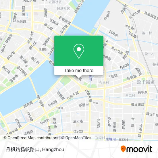 丹枫路扬帆路口 map
