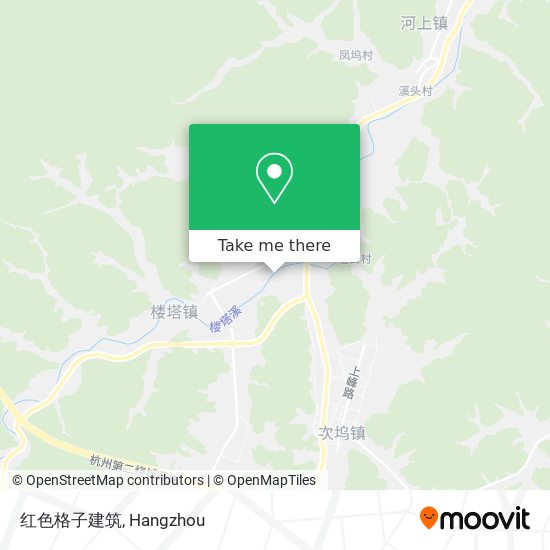 红色格子建筑 map