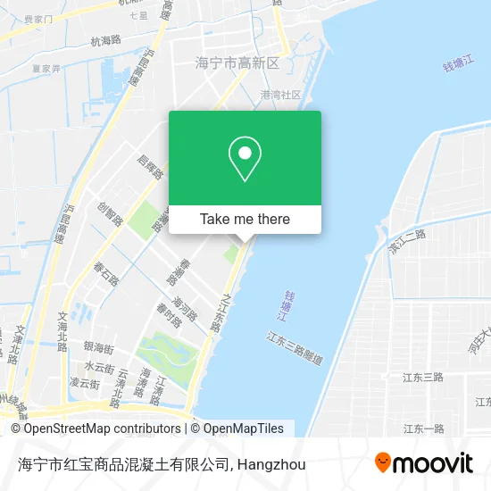 海宁市红宝商品混凝土有限公司 map