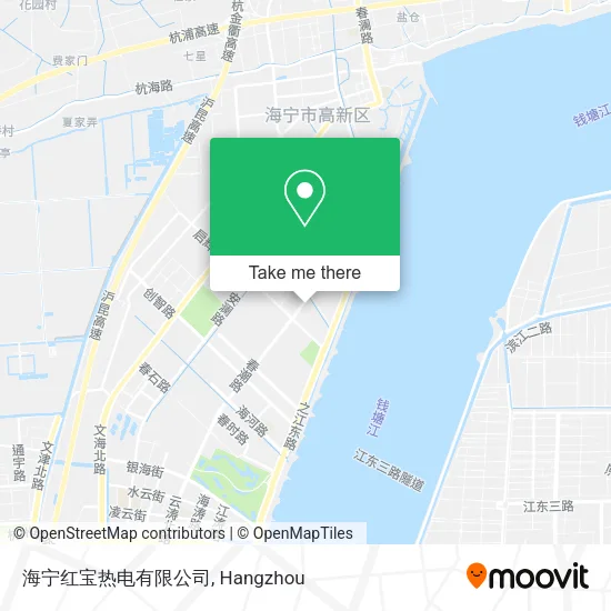 海宁红宝热电有限公司 map
