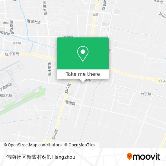 伟南社区新农村6排 map
